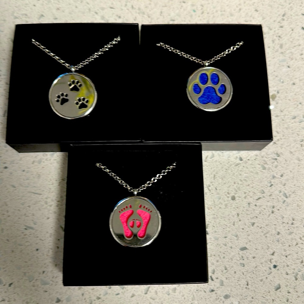 317L Surgical Stainless Steel Essential Oil Locket Necklace NWT